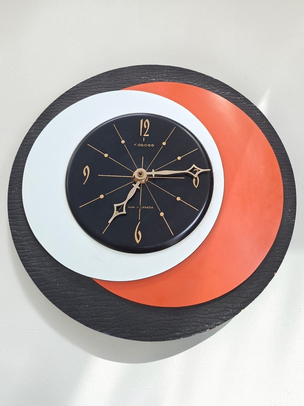 Rare âšïž Vintage 60s Ingraham Electric Wall Clock Mid-Century Modern Eclipse